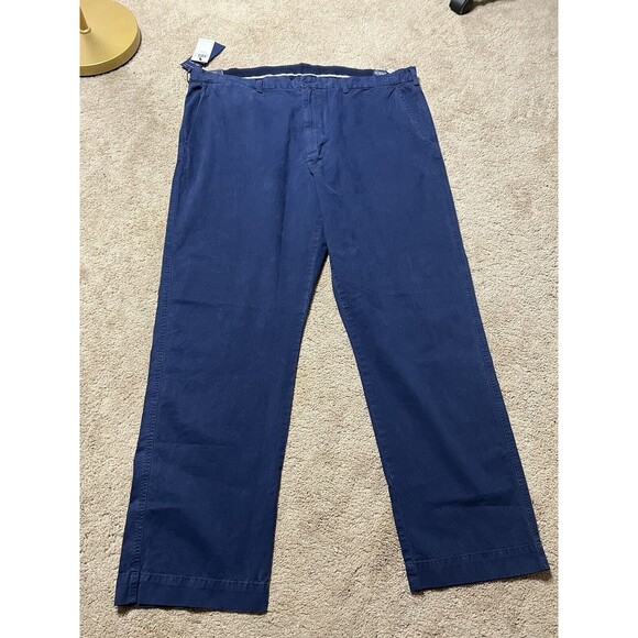 Polo Ralph Lauren big tall Mens 42x32 Salinger Relaxed Fit Chino Pants Navy NWT - Picture 1 of 11